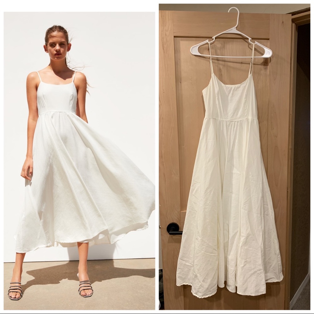 Zara white dress